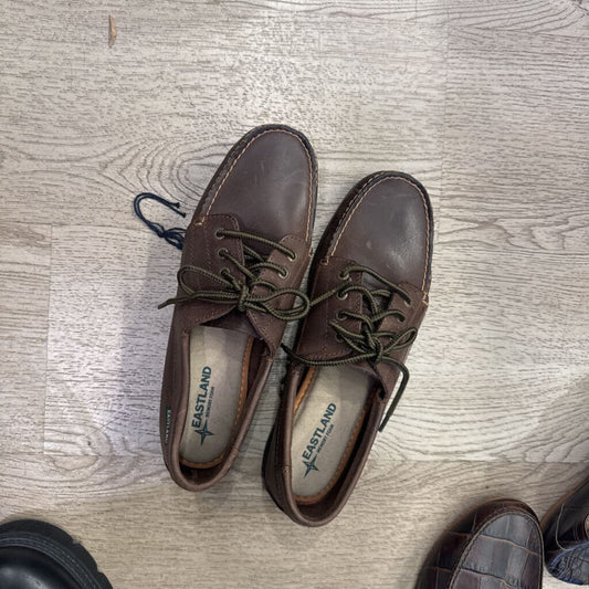 Brown Leather Boat Shoes(80)