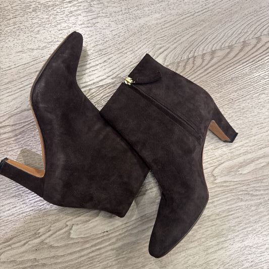 Brown Suede Ankle Boots