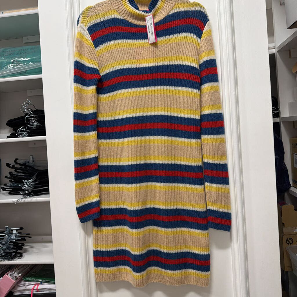 Multicolor Stripe Cashmere Sweater Dress (1595)
