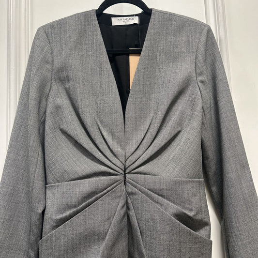 "Carmen" Wool Blend Pleated Front Jacket