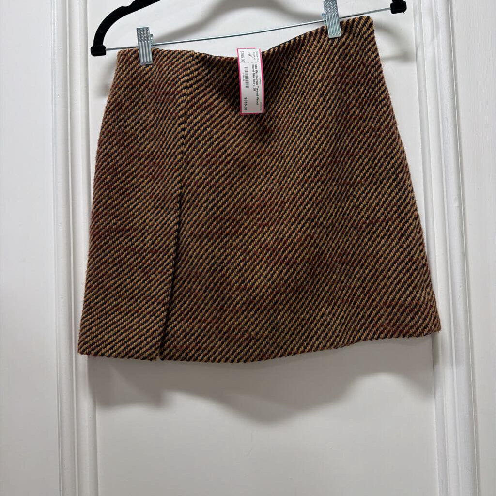 2011 WOOL BLEND TWEED MINI SKIRT