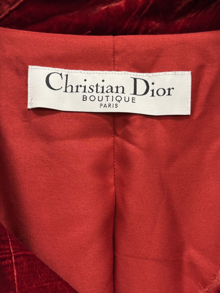 F/W2005 Runway RARE Silk Blend Crinkled Velvet Belted Coat