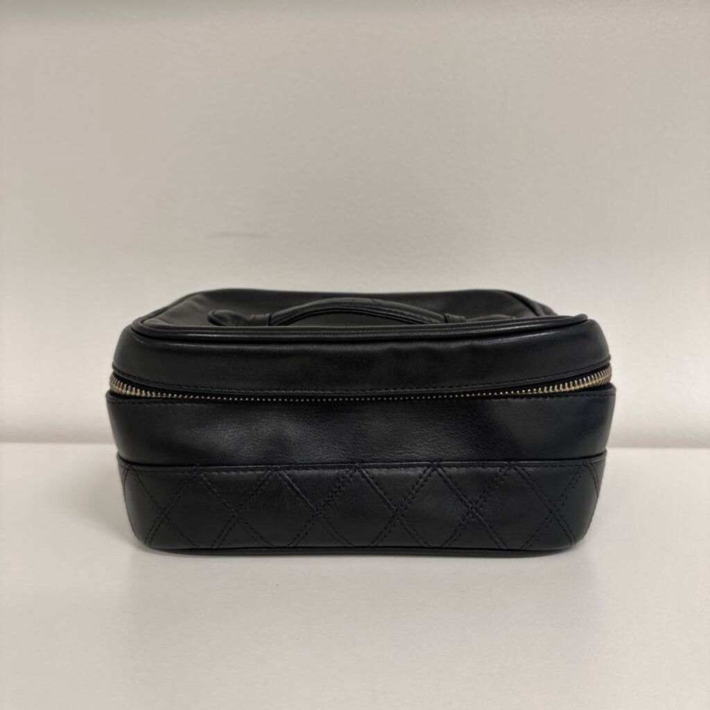 '96-'97 Black Leather Vanity Bag (zipper has been replaced)