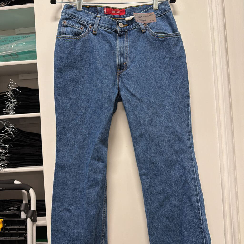 Blue 517 Boot Cut Slim Jeans