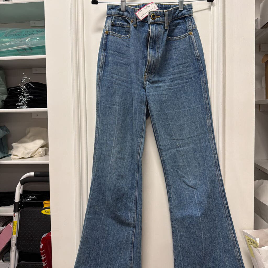 Blue Flare Leg Jeans