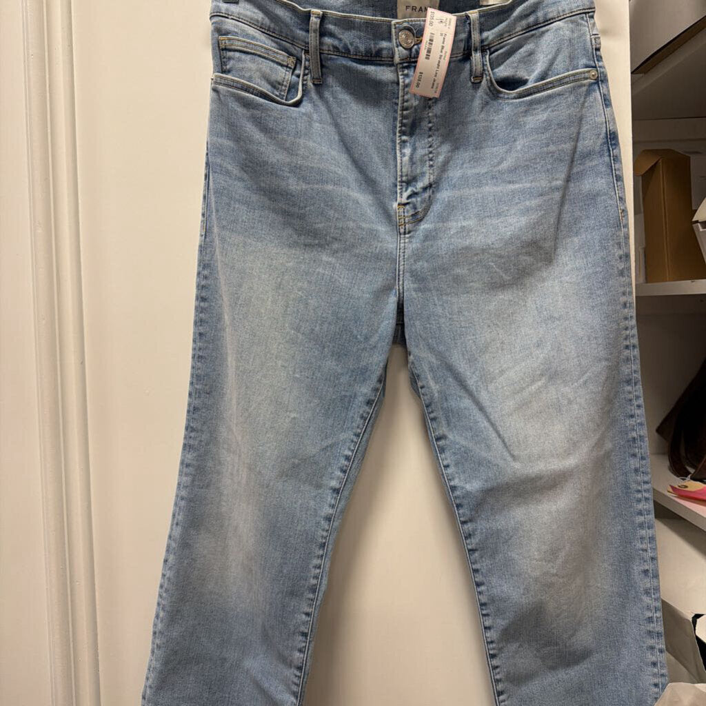 Blue Straight Leg Jeans