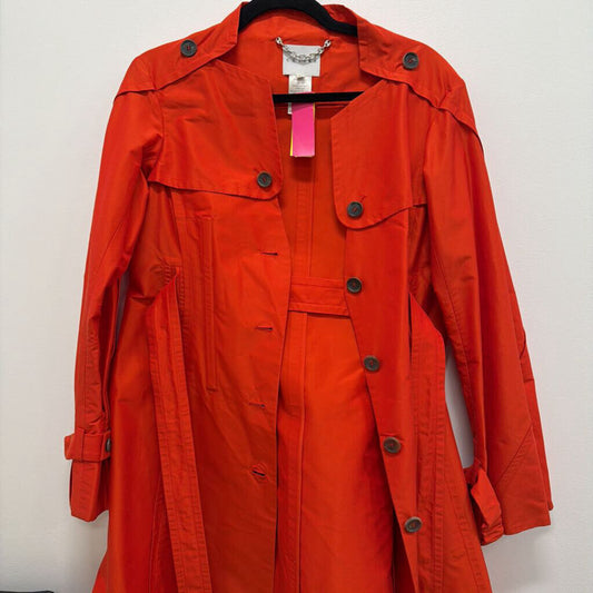 2000-04 Orange Cotton/Silk Belted Trench