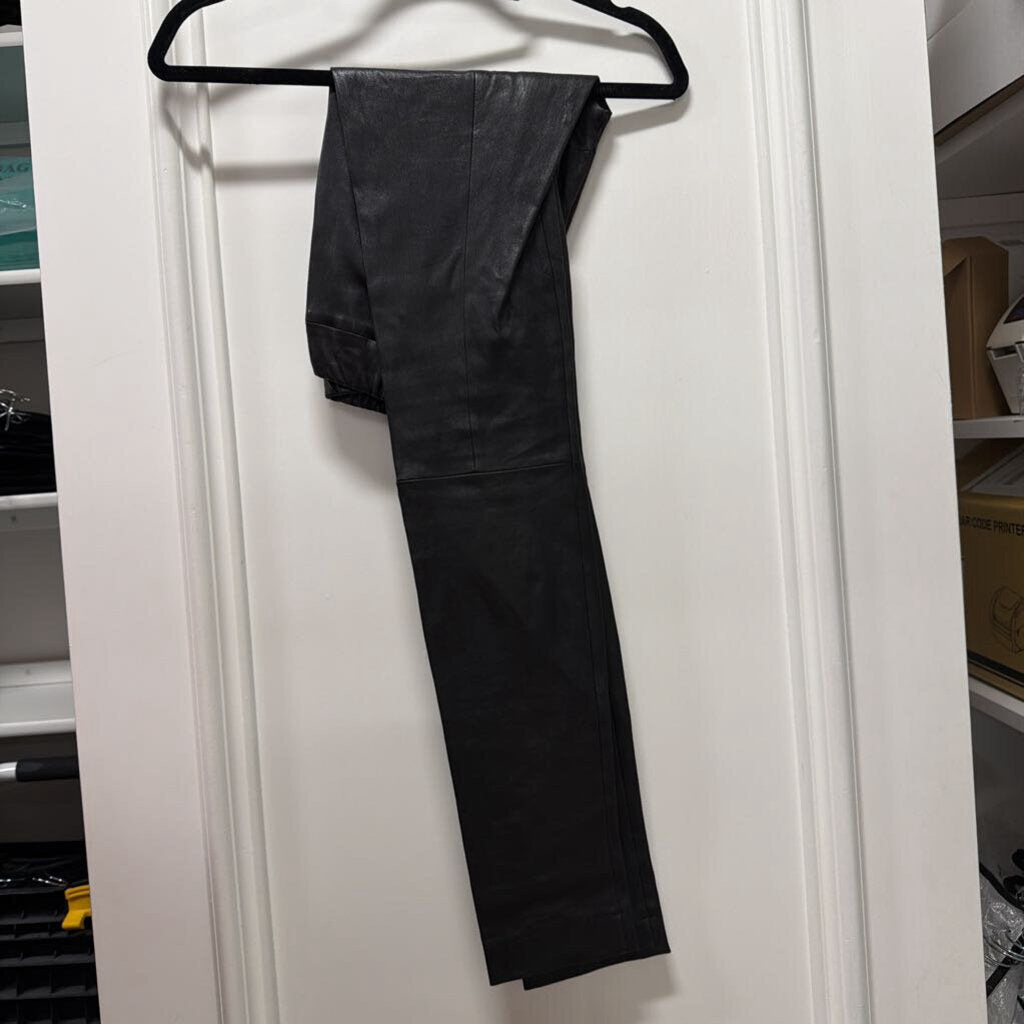 Black Leather Leggings