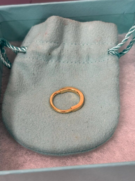 18k YG Lock Ring (1400 retail) w/ Box