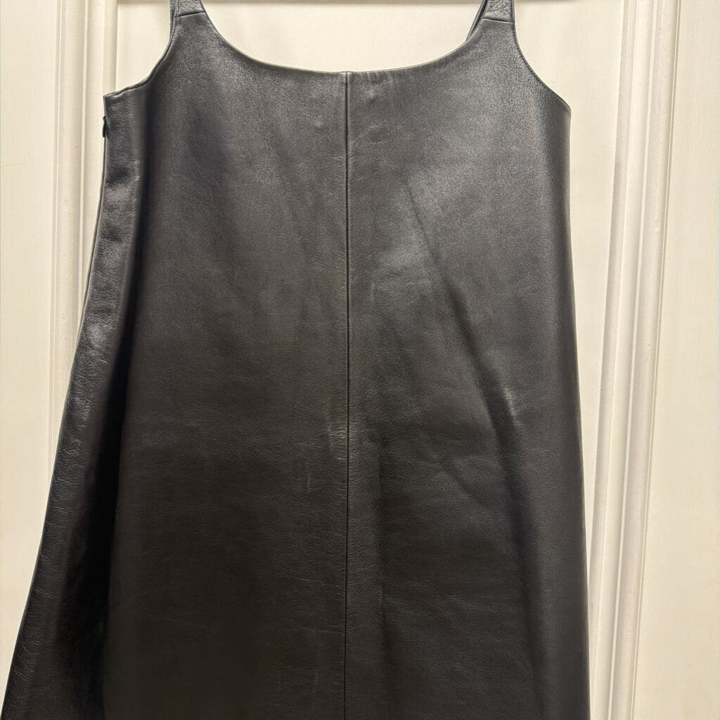 2018 Black Leather Mini Dress (WT)