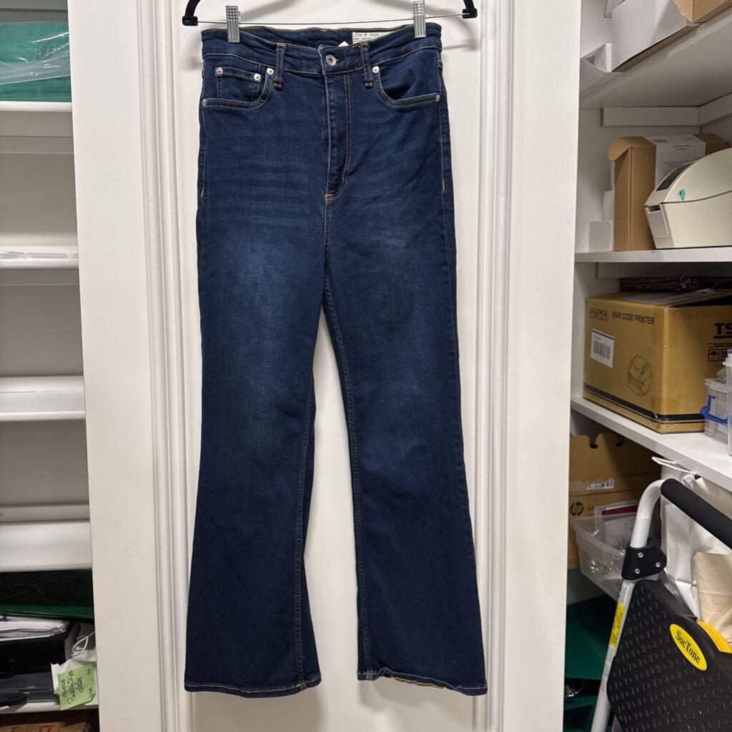 Blue Straight Leg Jeans