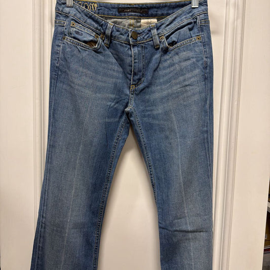 2000s Blue Cotton/Lycra Denim Straight Leg Low Rise Jeans