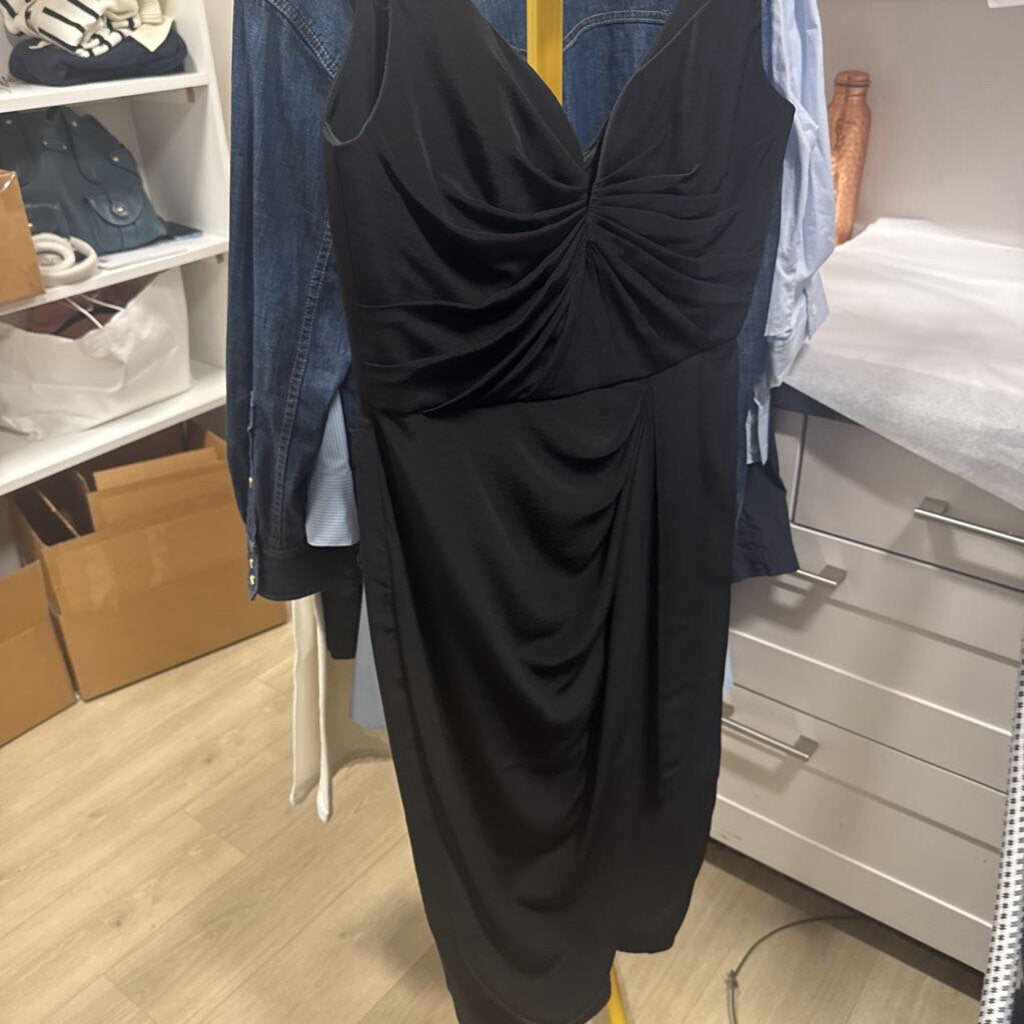 Black Silk Sleeveless Dress, 2
