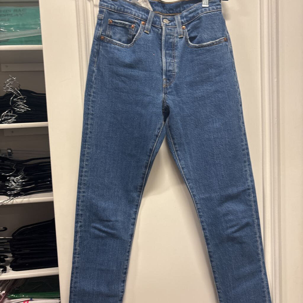 Dark Blue Slim 501 Jeans