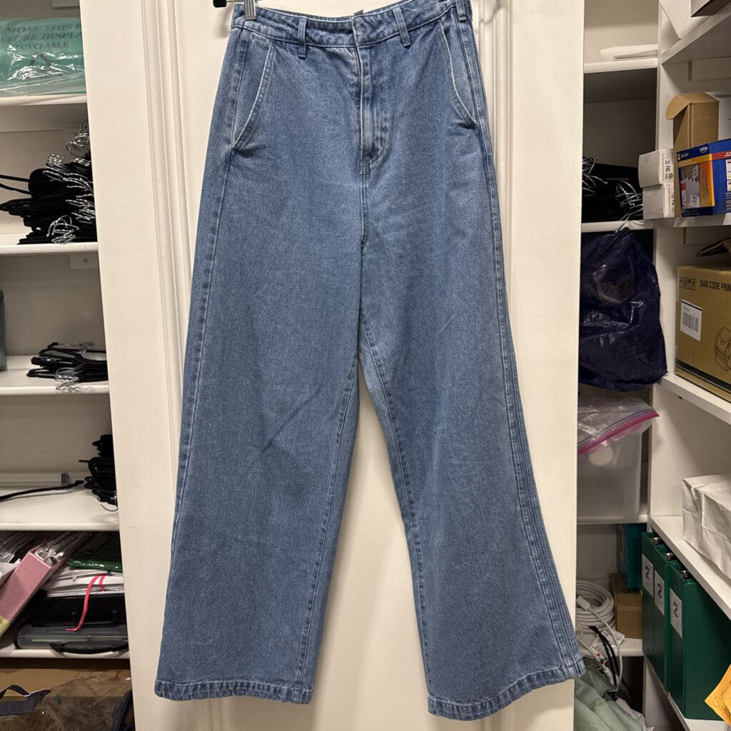 Blue Wide Leg Jeans