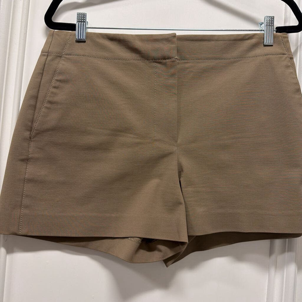 Brown Cotton Blend Short