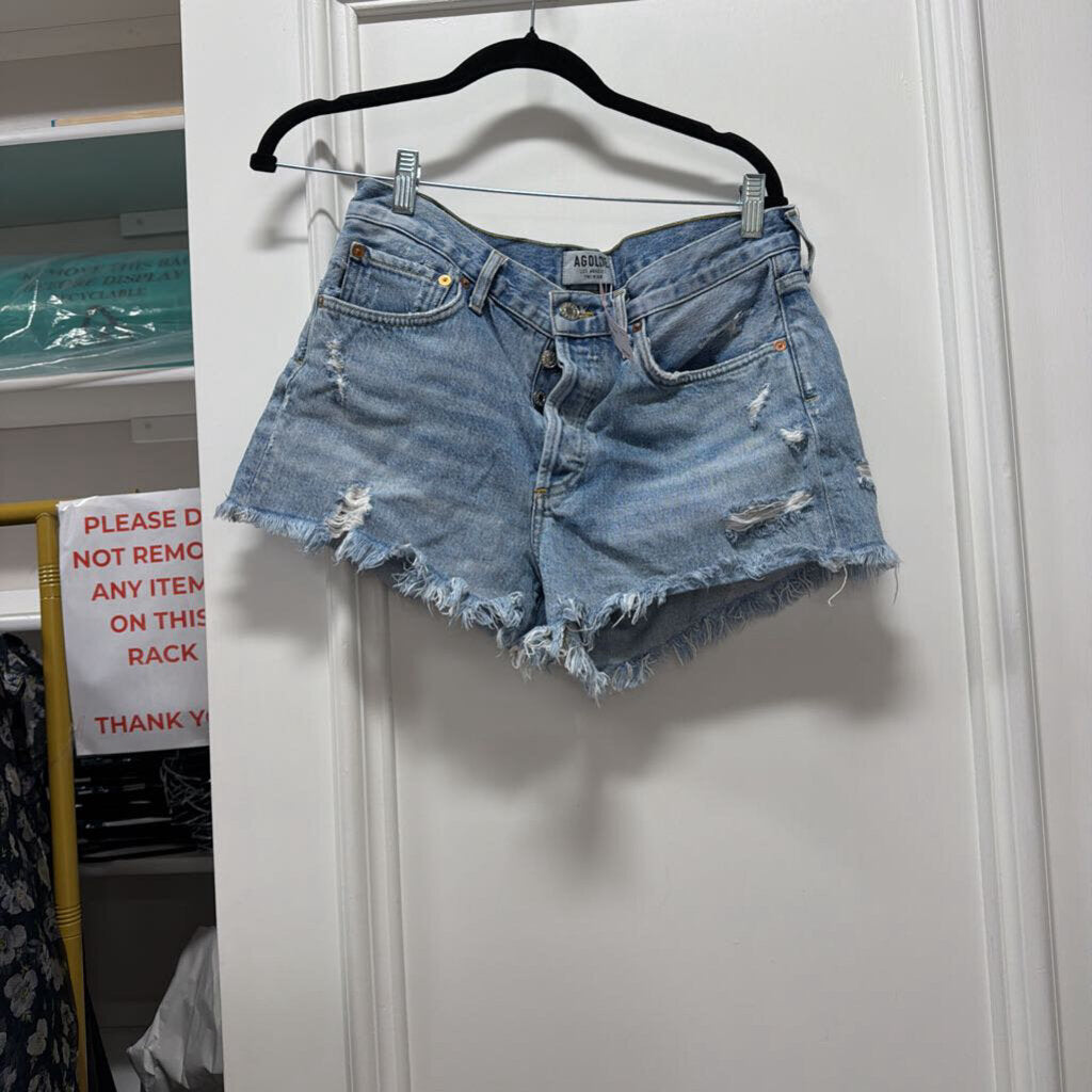 Distressed Denim Shorts, 27