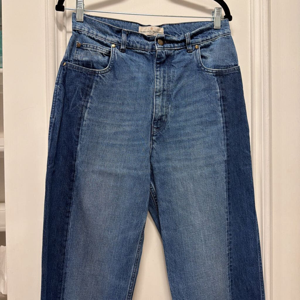 Blue Denim Two Toned Jean