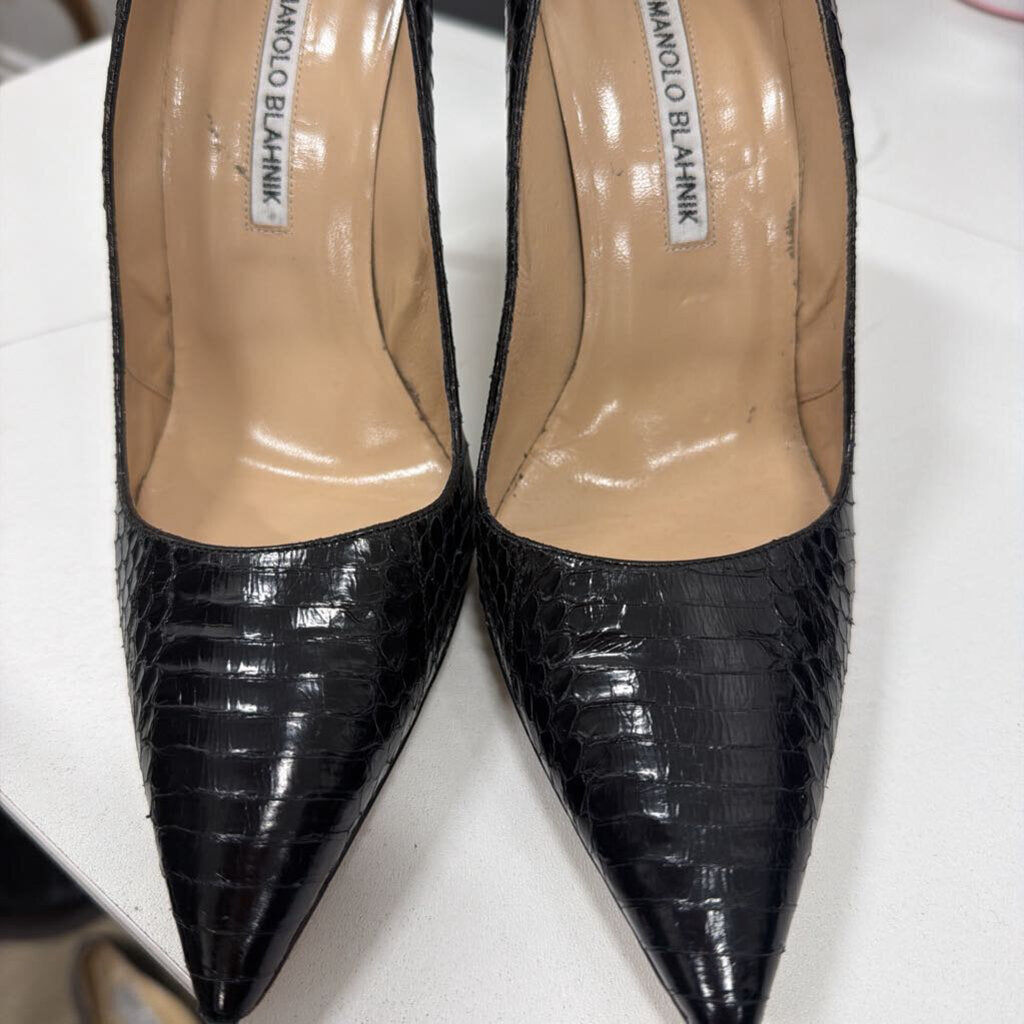 Black Python Pump, 38.5