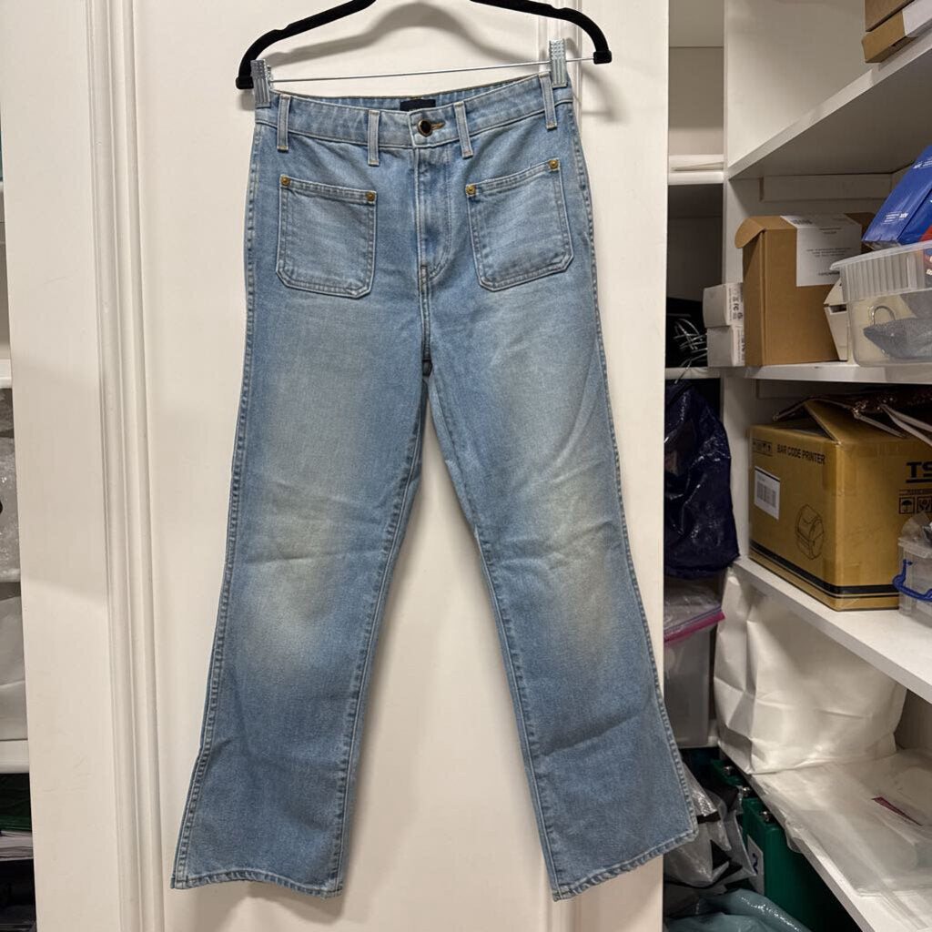Light Wash Straight Leg Jean