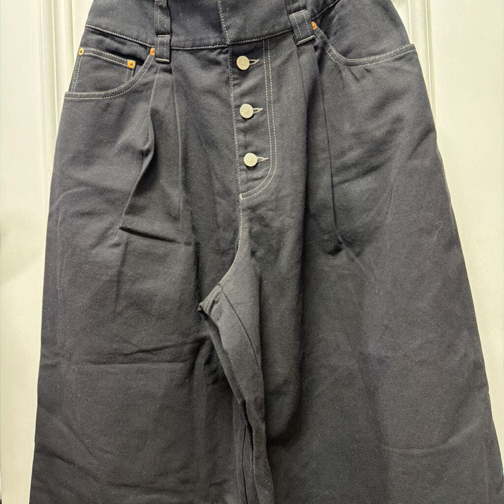 Black Oversized Wide Leg Jean