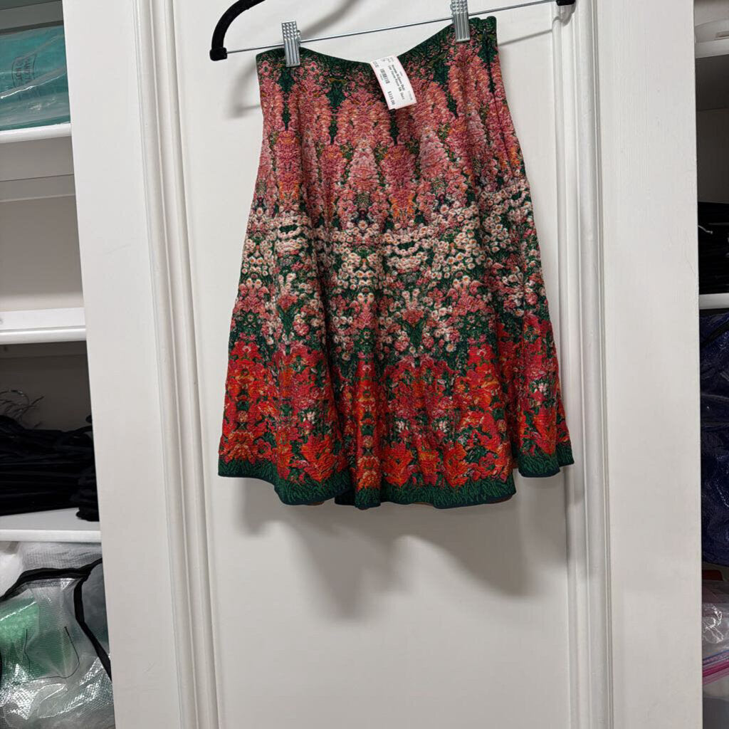 Multi Color Viscose Rayon Silk Skirt