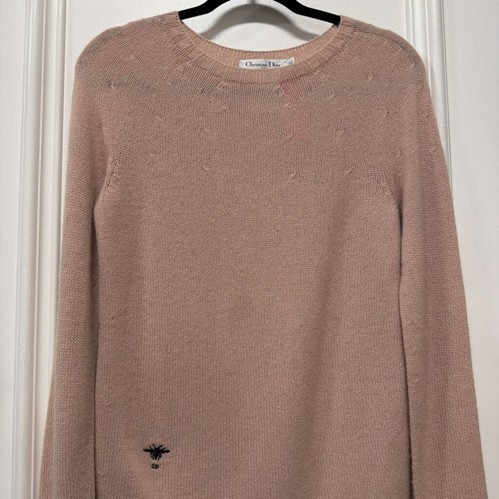 Pink Cashmere Sweater (as is mended hole)