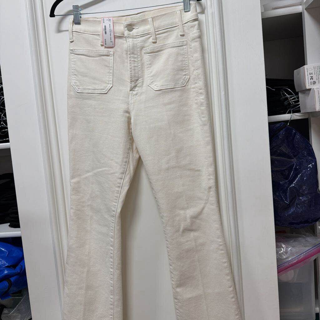Cream Flare Jean, 28