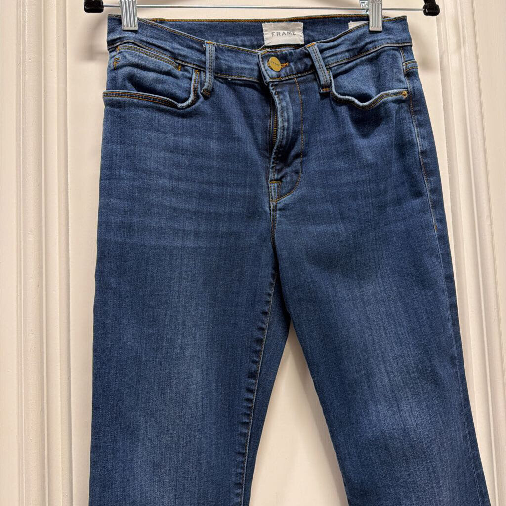 Med/Dark Wash Boot Cut Denim Jeans