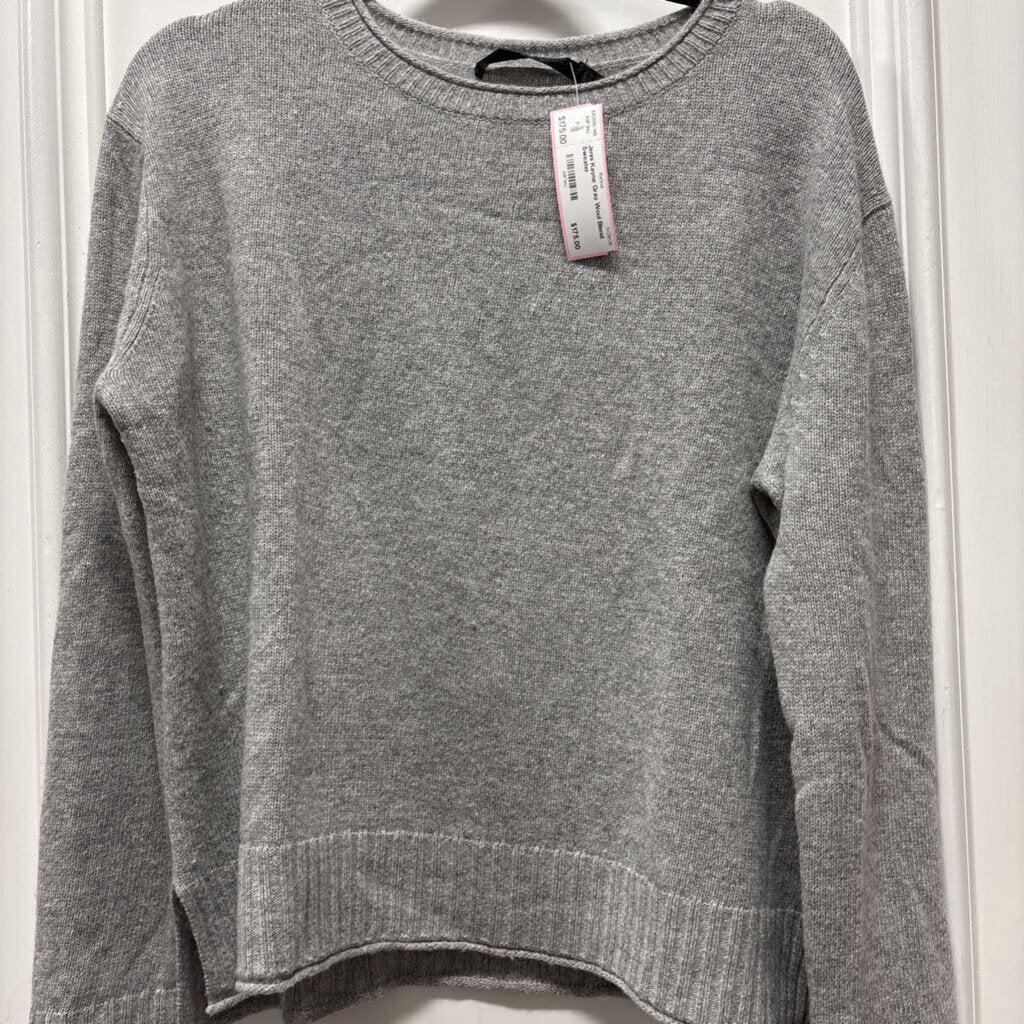 Gray Wool Blend Sweater