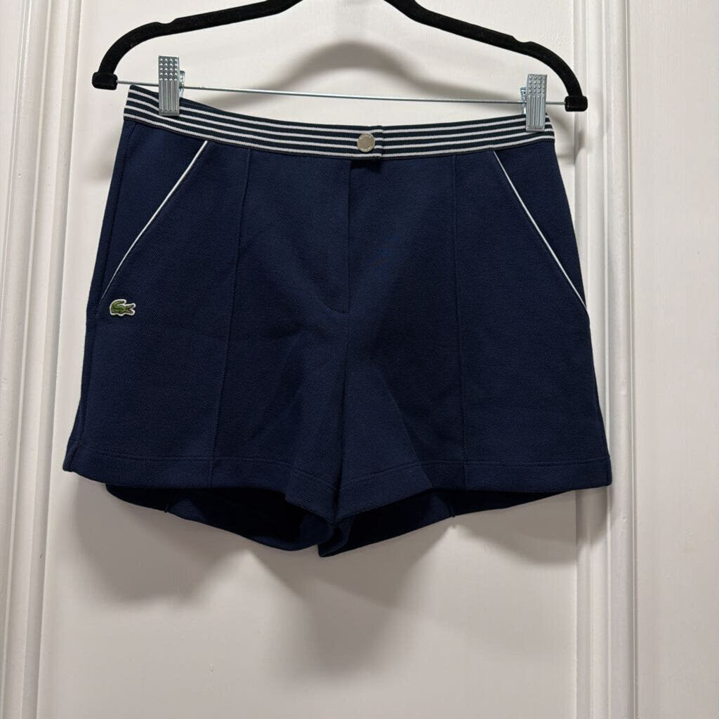Navy/White Cotton Blend Short