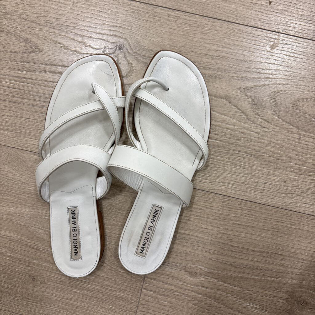 White Leather Sandal (AS IS)
