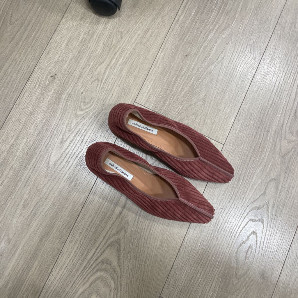 Rose Wide Cord Block Heel
