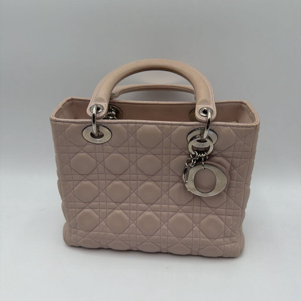 Pink Leather Lady Dior Bag