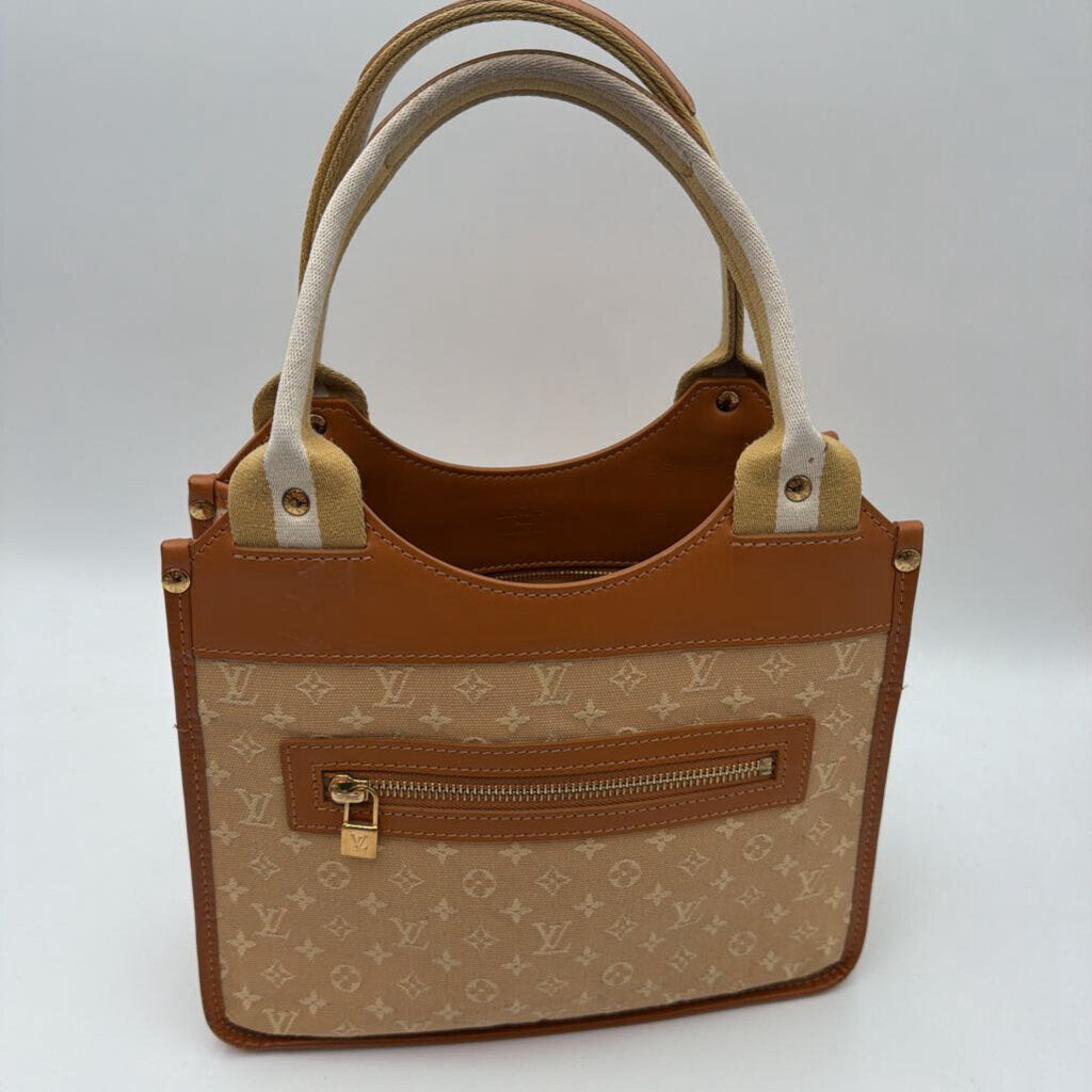 Beige Mini Lin Sac Bag