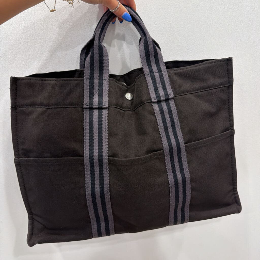 Black Canvas Tote