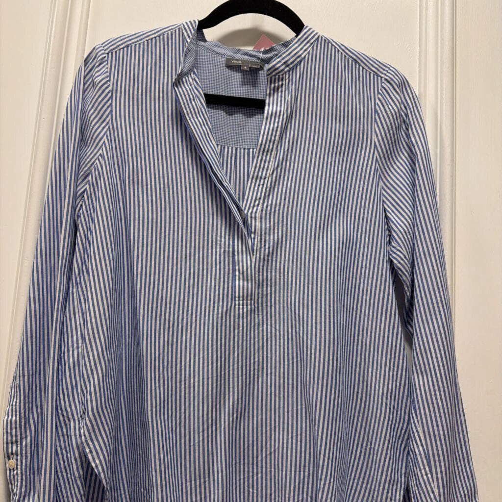 Blue/White Stripe Cotton Shirt