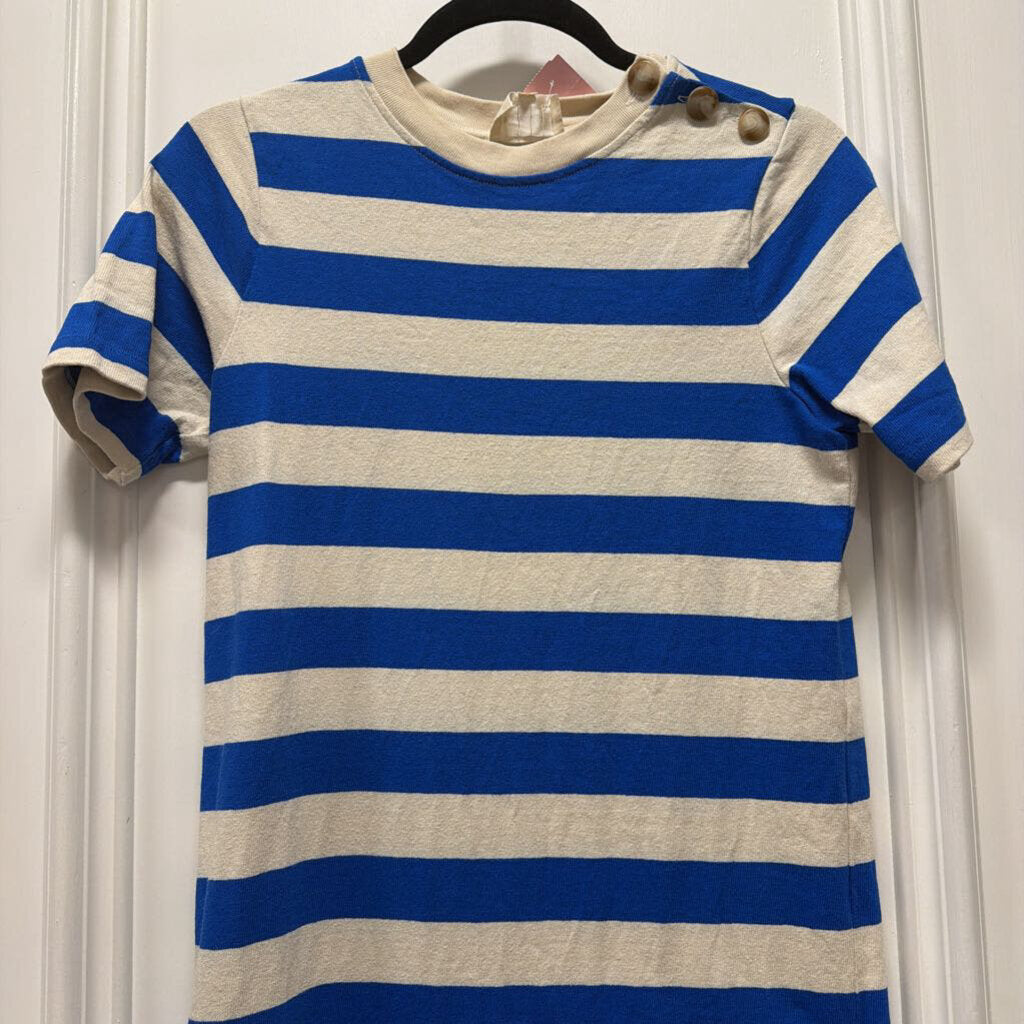 Blue/White Stripe Cotton Shirt Dress