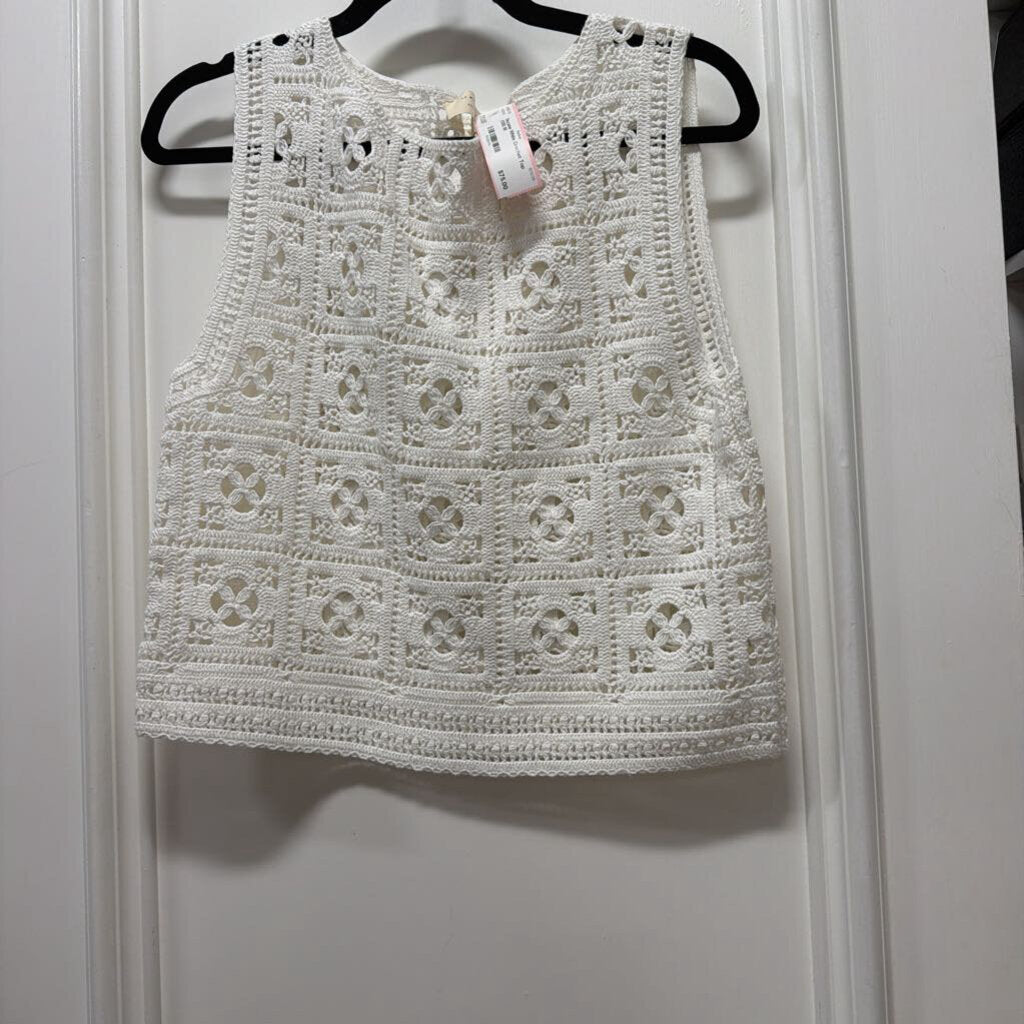 White Crochet Top (135)