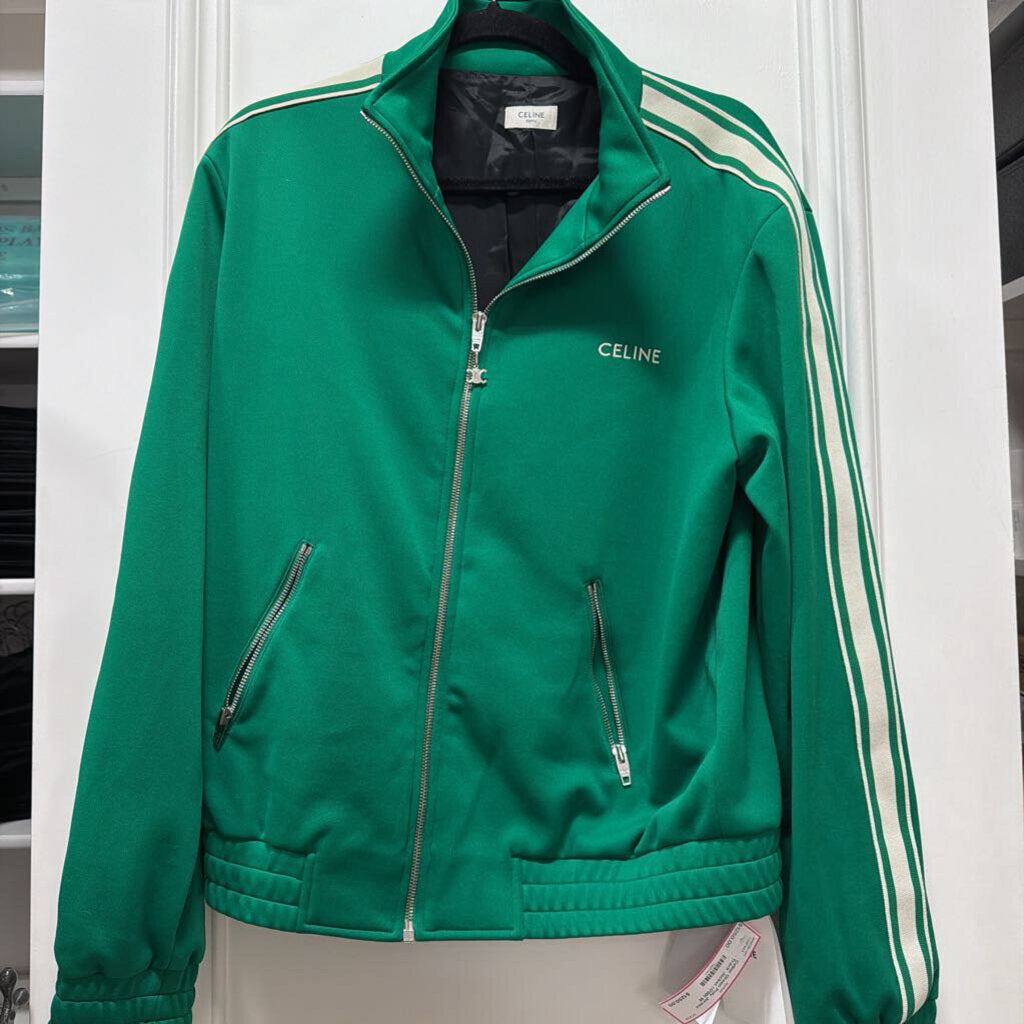 Green Poly Jersey Track Jacket (1700)