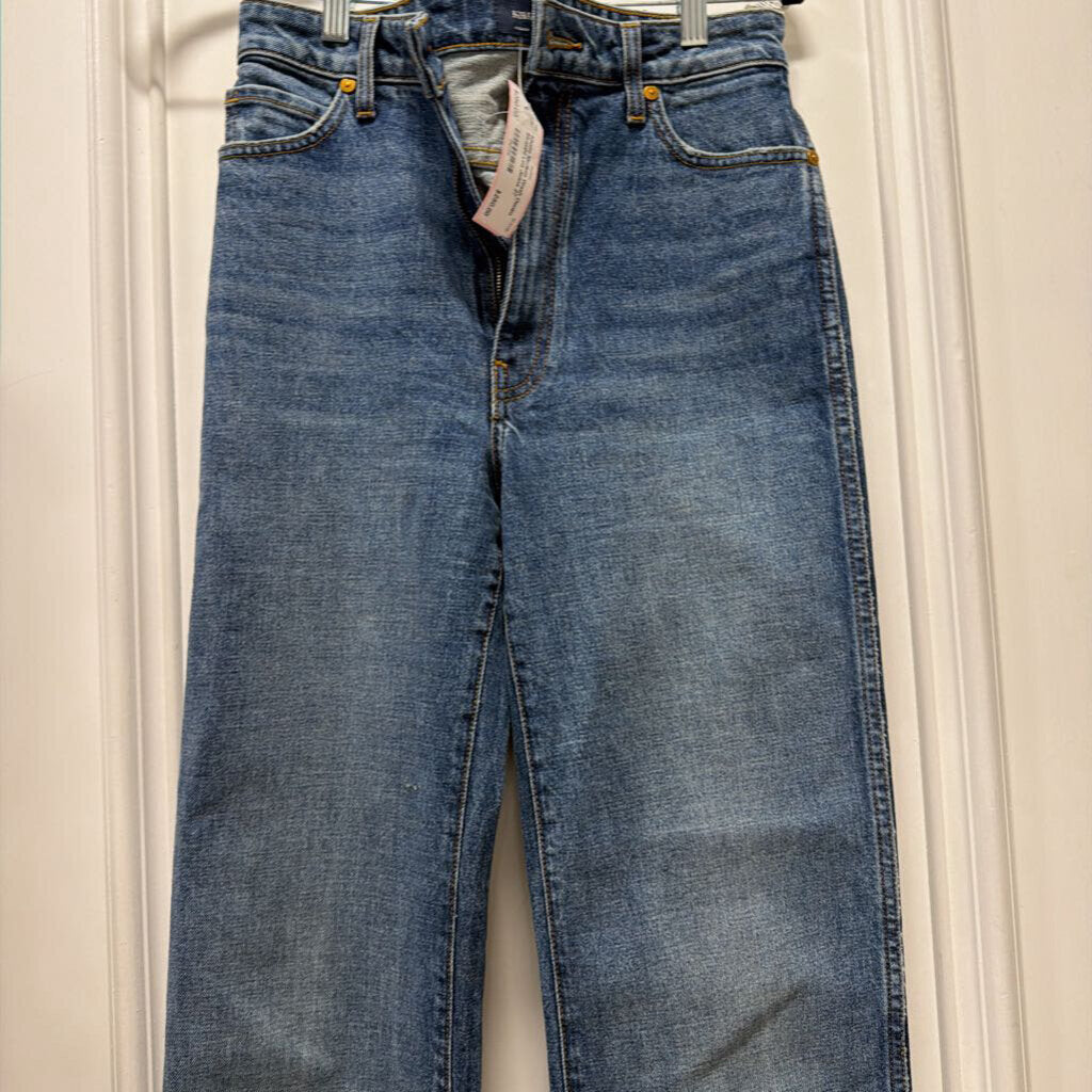 Medium Wash Denim Straight Leg Jeans