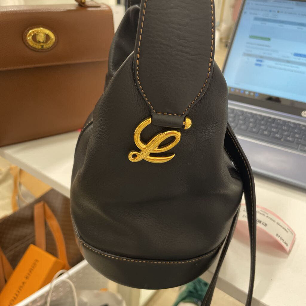 Black Anton Shoulder Bag