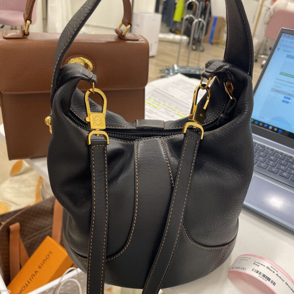 Black Anton Shoulder Bag