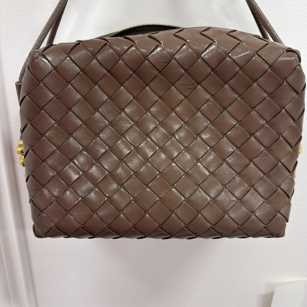 Brown Intrecciato Loop Bag