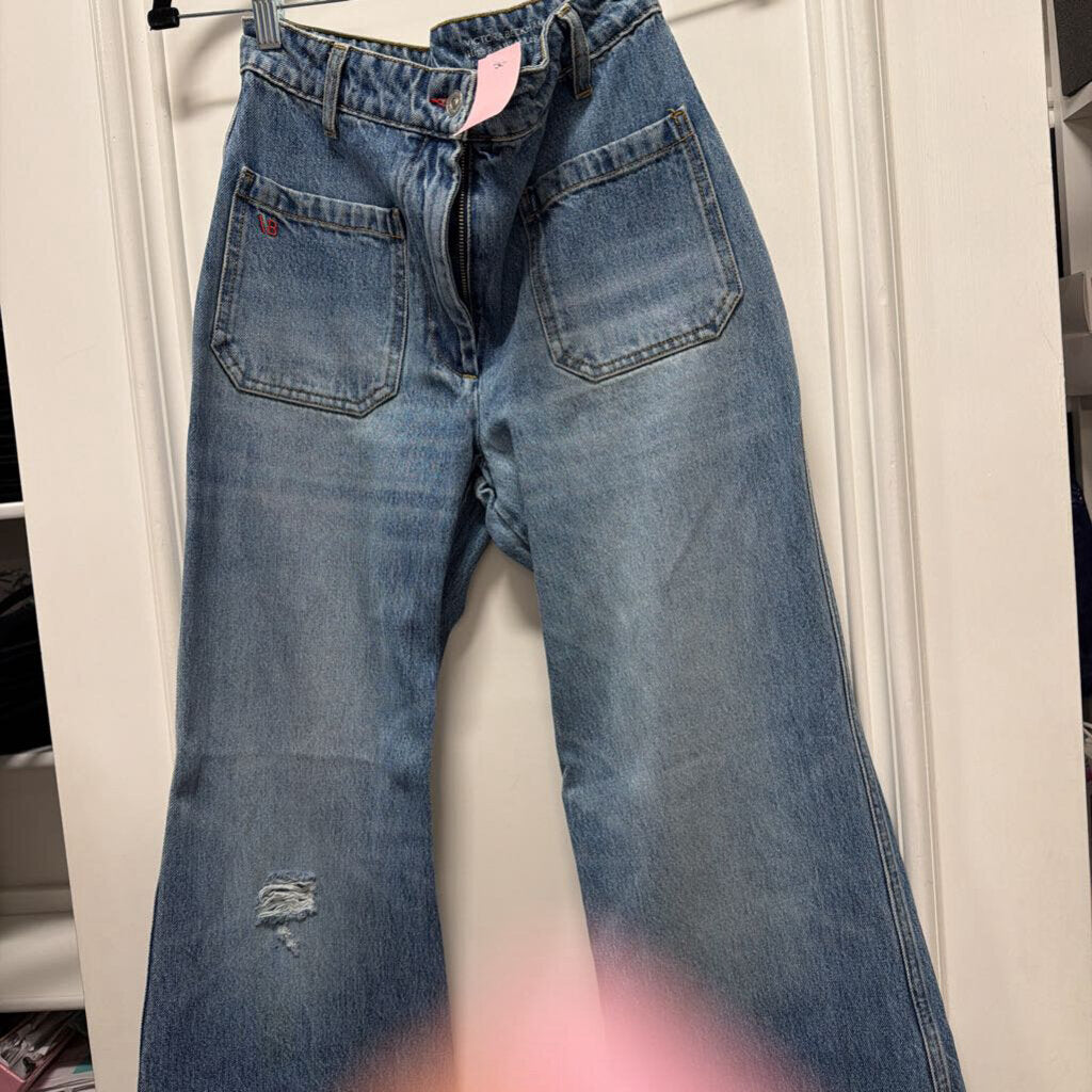 Medium Wash Wide Leg Jean