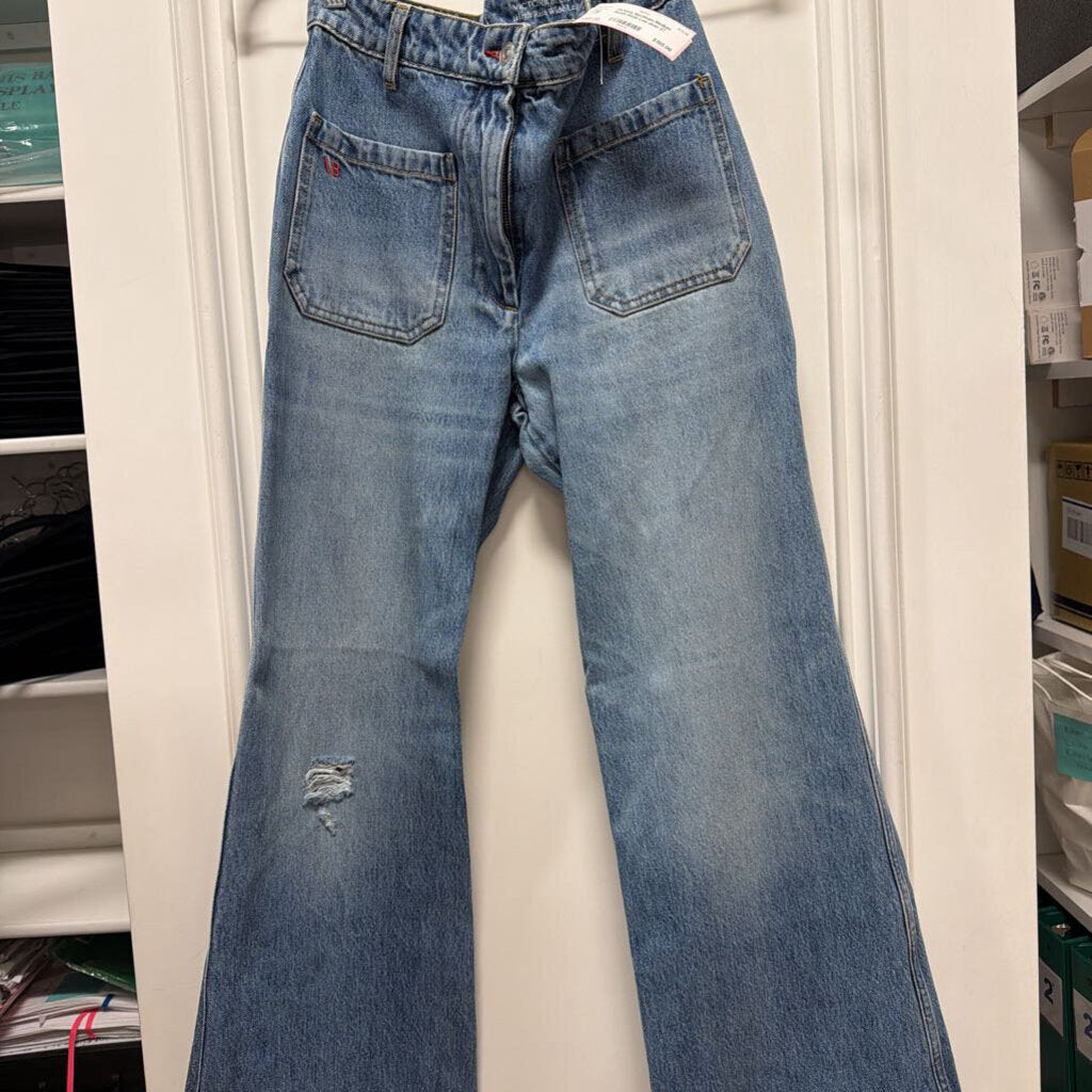 Medium Wash Wide Leg Jean