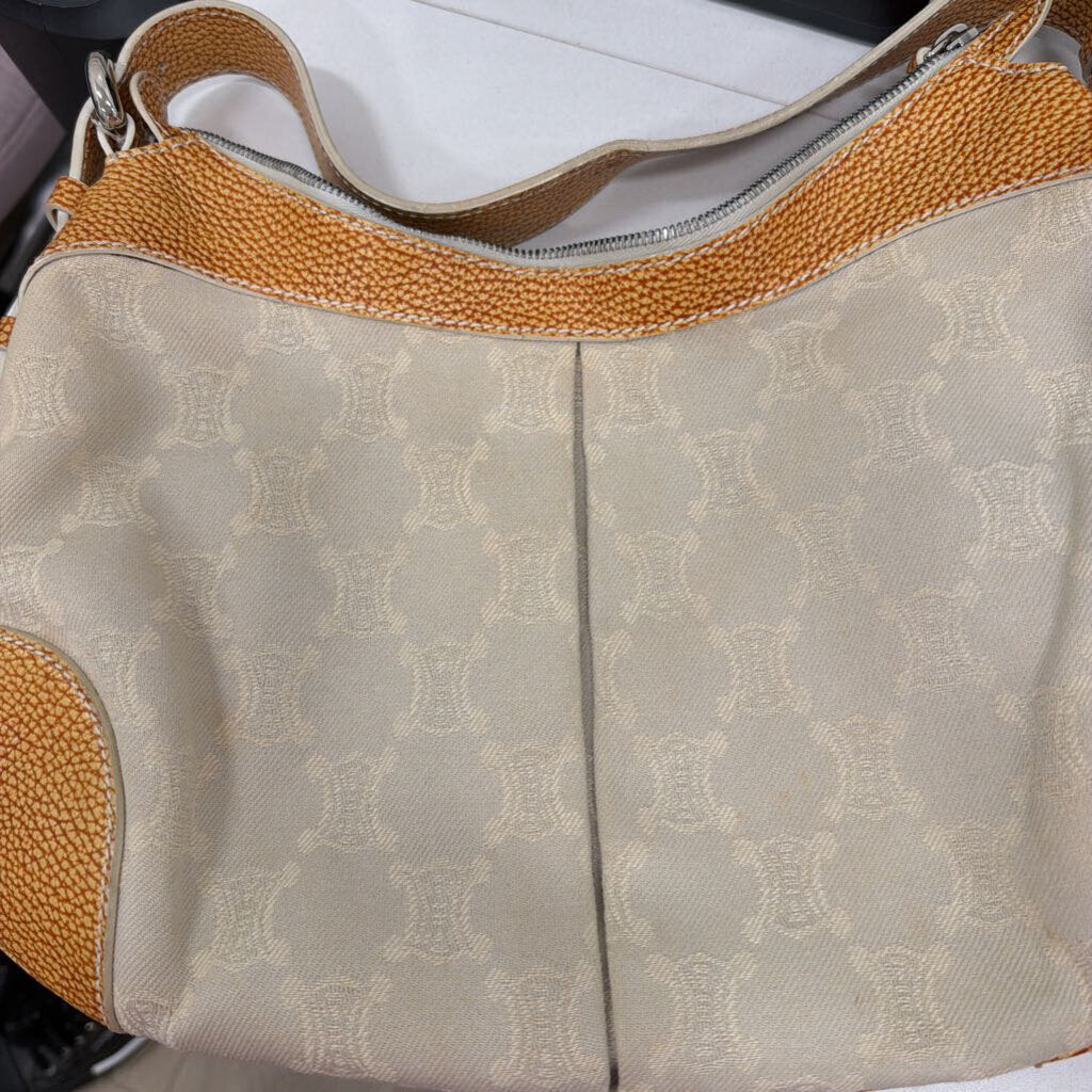 Yellow Leather Macadam Shoulder Bag
