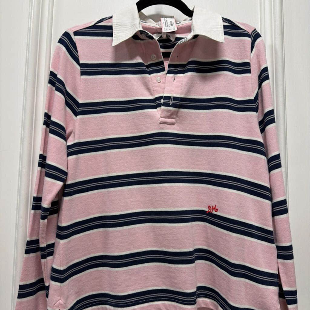 Pink/Navy Stripe Cotton Rugby Tee (NWT 95)