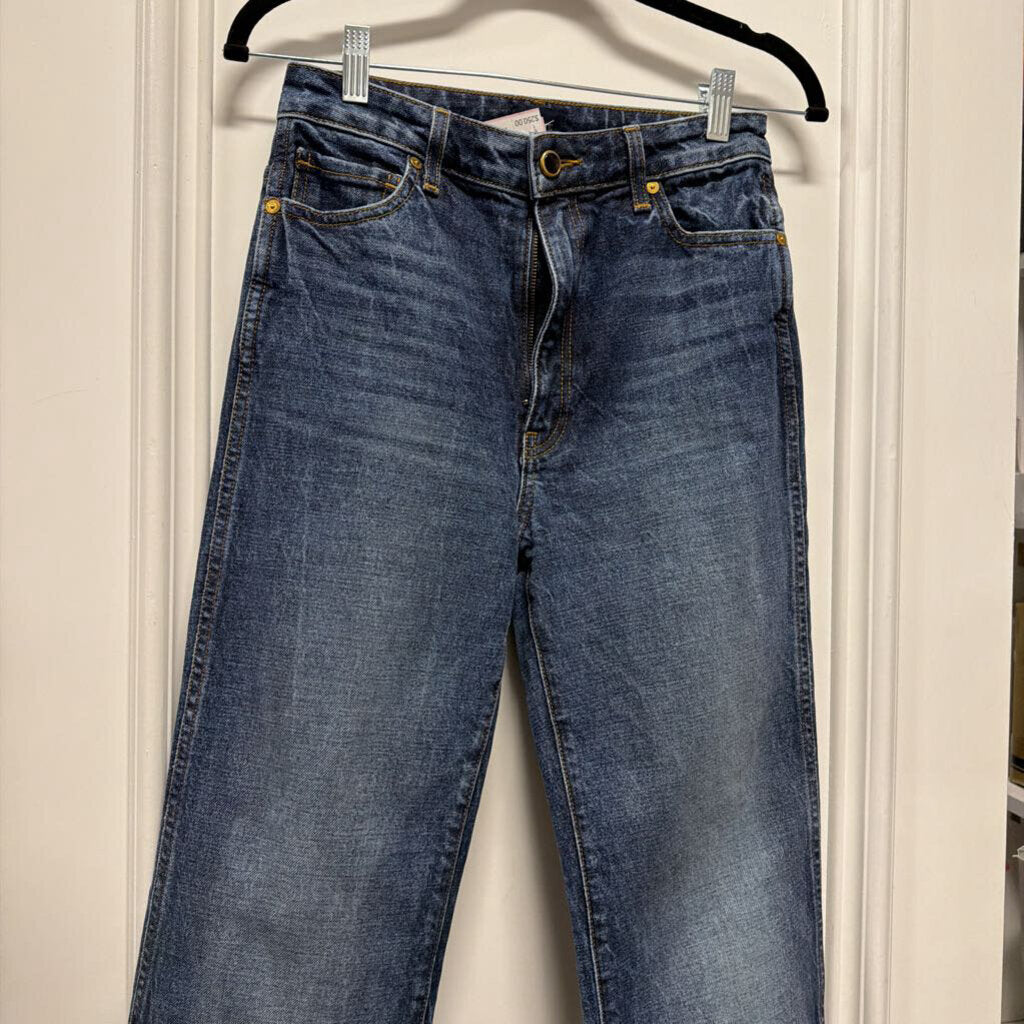 Blue Straight Leg Jeans