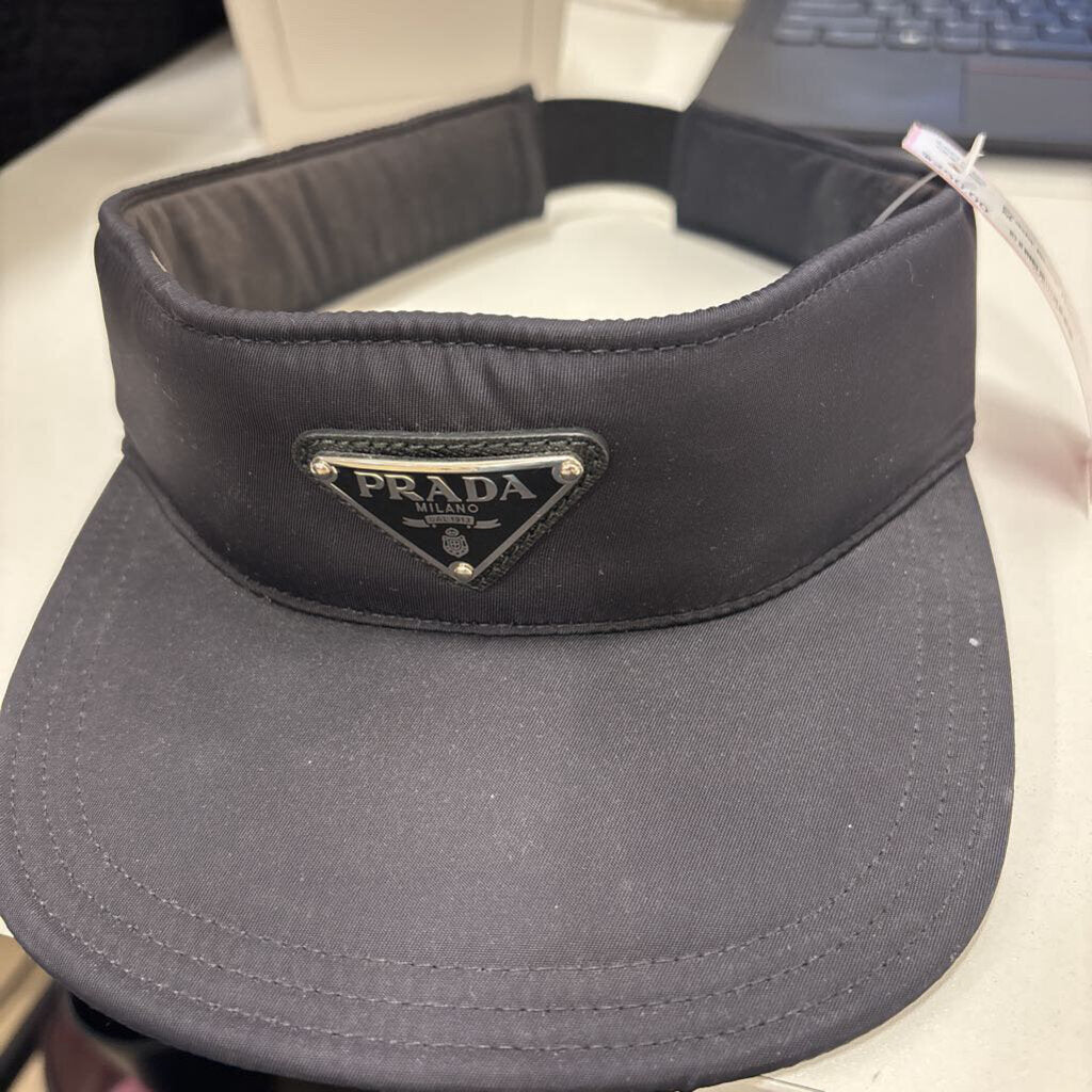 Black Nylon Logo Visor